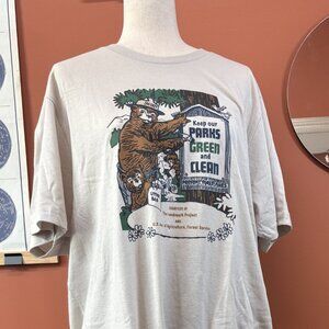 Smokey the Bear Vintage T-Shirt - Keep Our Parks Clean and Green